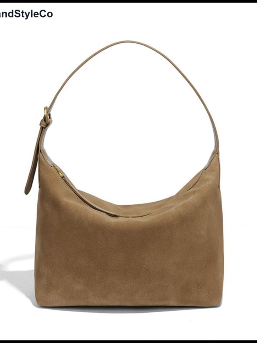 Faux Suede Hobo Bag Women Vintage Shoulder Crossbody Purse Adjustable Strap